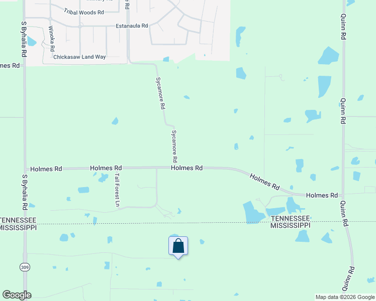 map of restaurants, bars, coffee shops, grocery stores, and more near 11620 Holmes Road in Collierville