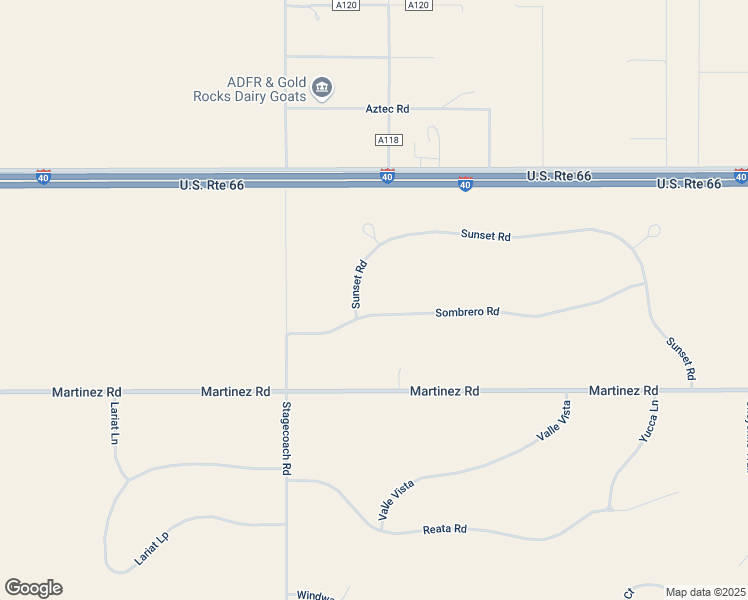 map of restaurants, bars, coffee shops, grocery stores, and more near 20 Sombrero Road in Moriarty