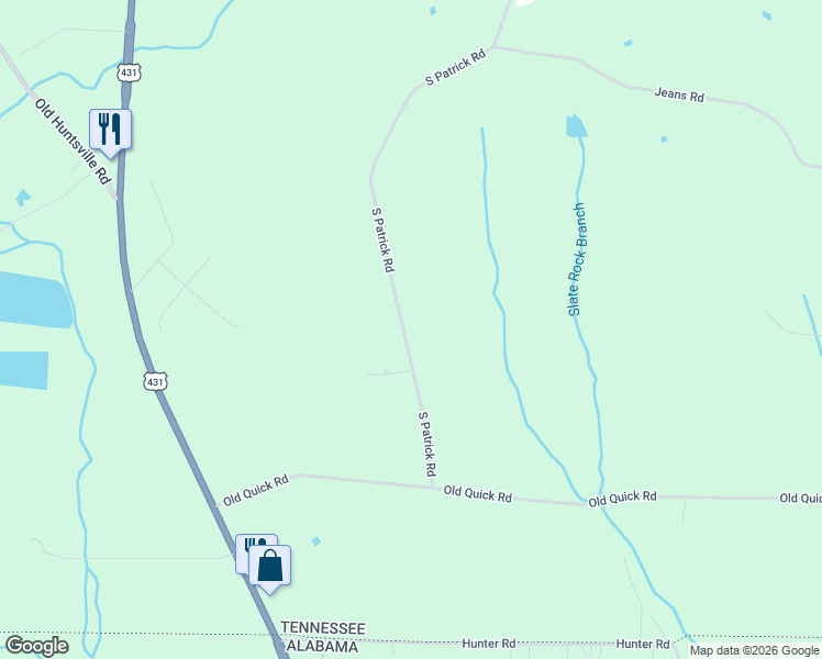 map of restaurants, bars, coffee shops, grocery stores, and more near 130 South Patrick Road in Fayetteville