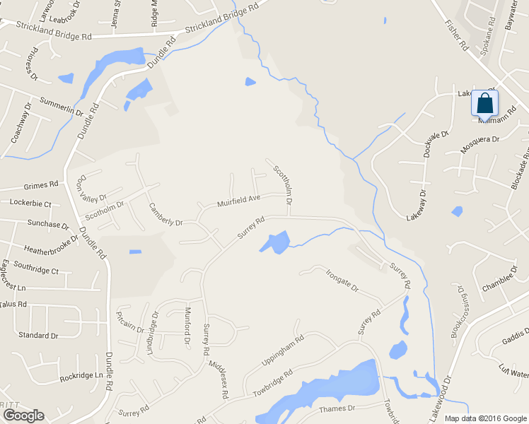 map of restaurants, bars, coffee shops, grocery stores, and more near 6770 Surrey Road in Fayetteville