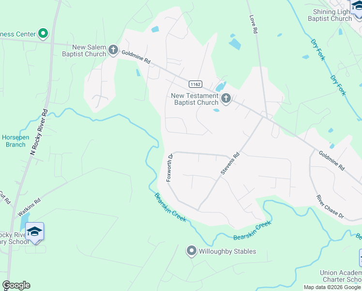 map of restaurants, bars, coffee shops, grocery stores, and more near 2520 Foxworth Drive in Monroe