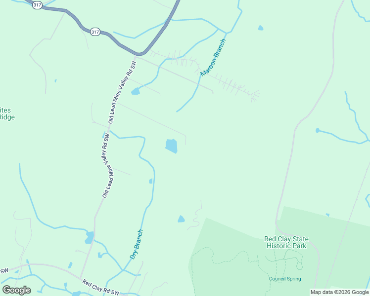 map of restaurants, bars, coffee shops, grocery stores, and more near 269 Old Lead Mine Valley Road Southwest in Cleveland
