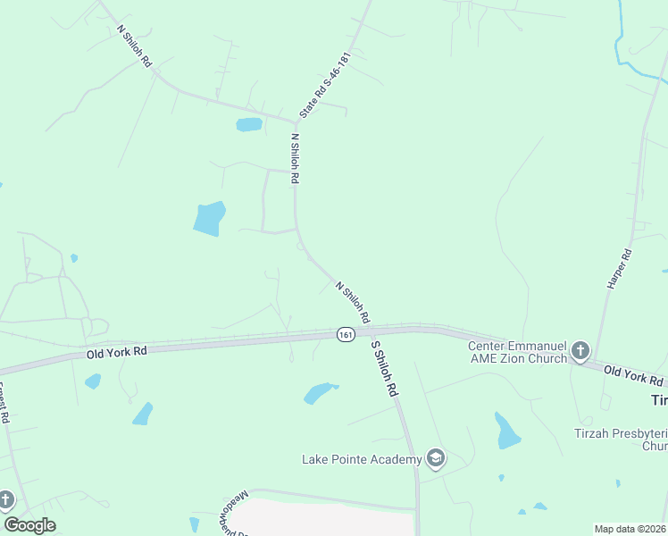 map of restaurants, bars, coffee shops, grocery stores, and more near 178 North Shiloh Road in York