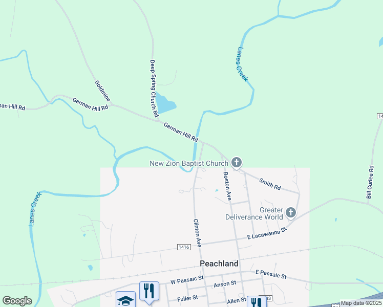 map of restaurants, bars, coffee shops, grocery stores, and more near 703 Boston Avenue in Peachland