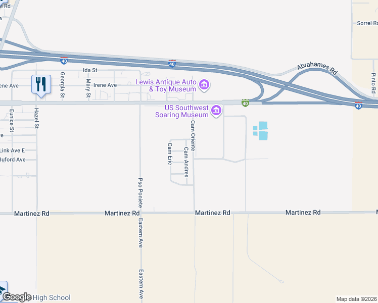 map of restaurants, bars, coffee shops, grocery stores, and more near 808 Camino Sol Y Paz in Moriarty