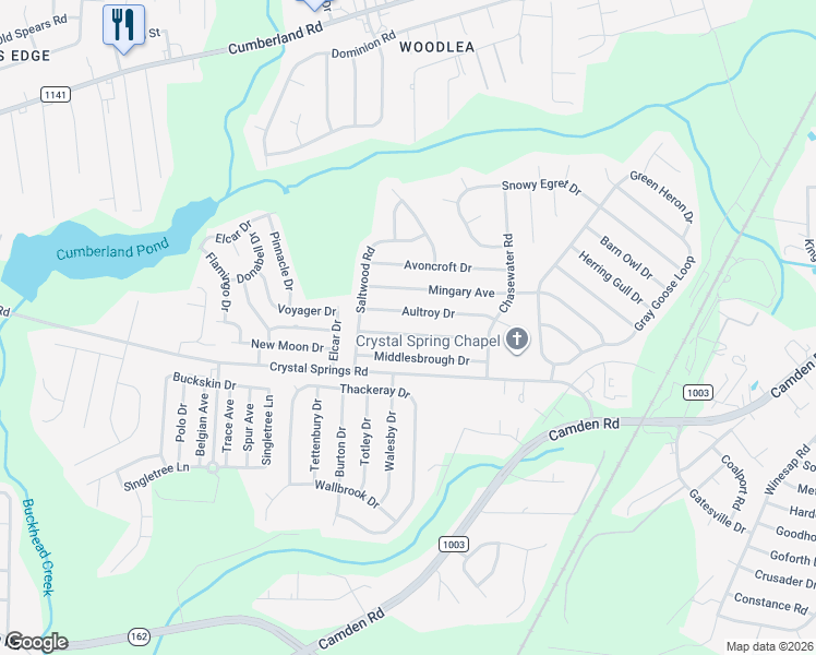 map of restaurants, bars, coffee shops, grocery stores, and more near 1463 Oldstead Drive in Fayetteville