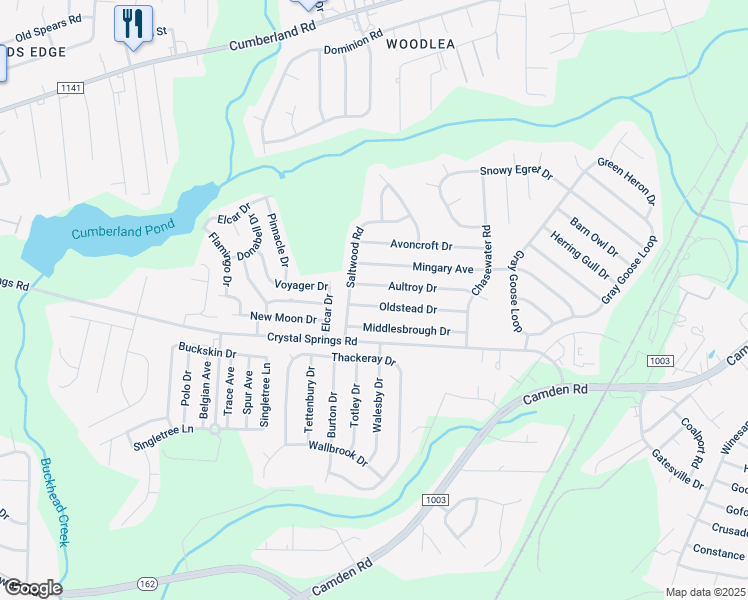 map of restaurants, bars, coffee shops, grocery stores, and more near 1474 Oldstead Drive in Fayetteville