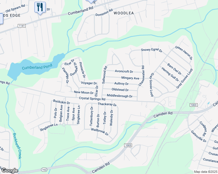 map of restaurants, bars, coffee shops, grocery stores, and more near 1478 Oldstead Drive in Fayetteville