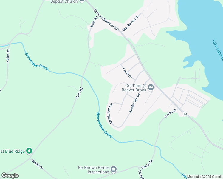 map of restaurants, bars, coffee shops, grocery stores, and more near 22 Sourwood Brook Court in Taylors
