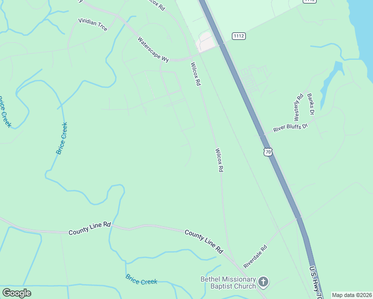 map of restaurants, bars, coffee shops, grocery stores, and more near 5025 Wilcox Road in New Bern