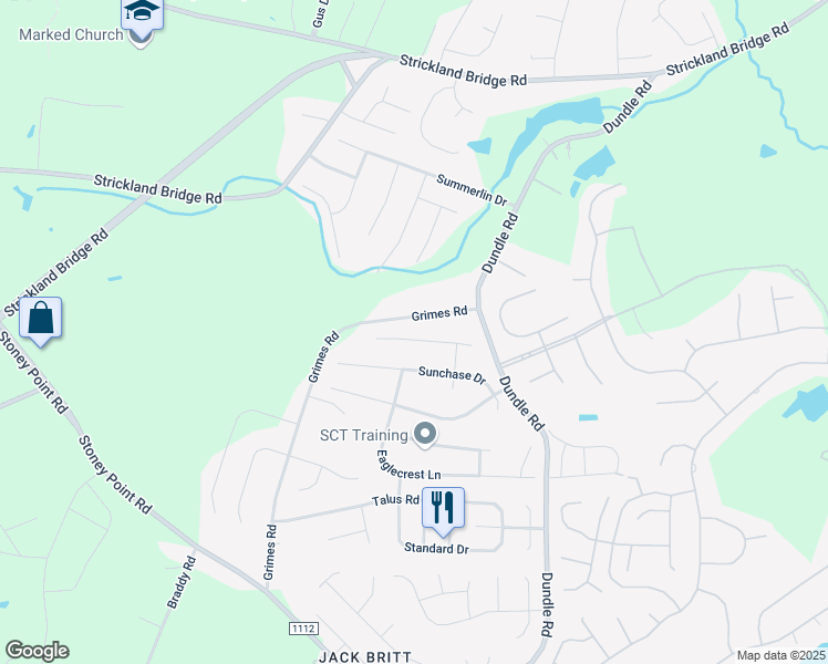 map of restaurants, bars, coffee shops, grocery stores, and more near 3734 Lockerbie Court in Fayetteville