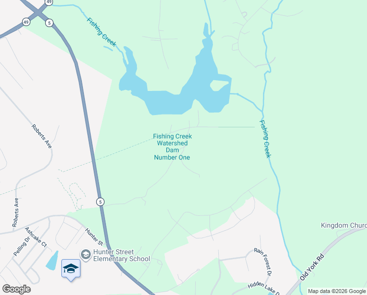 map of restaurants, bars, coffee shops, grocery stores, and more near 1238 Gabbyford Road in York