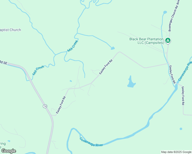 map of restaurants, bars, coffee shops, grocery stores, and more near 371 Easley Ford Road in Old Fort