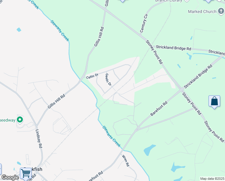 map of restaurants, bars, coffee shops, grocery stores, and more near 2479 Caithness Drive in Fayetteville