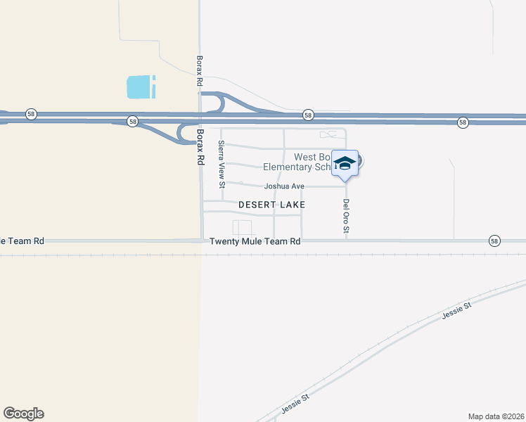 map of restaurants, bars, coffee shops, grocery stores, and more near 24254 Chaparral Avenue in Boron