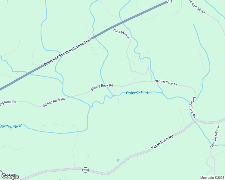 map of restaurants, bars, coffee shops, grocery stores, and more near 740 Sliding Rock Road in Pickens