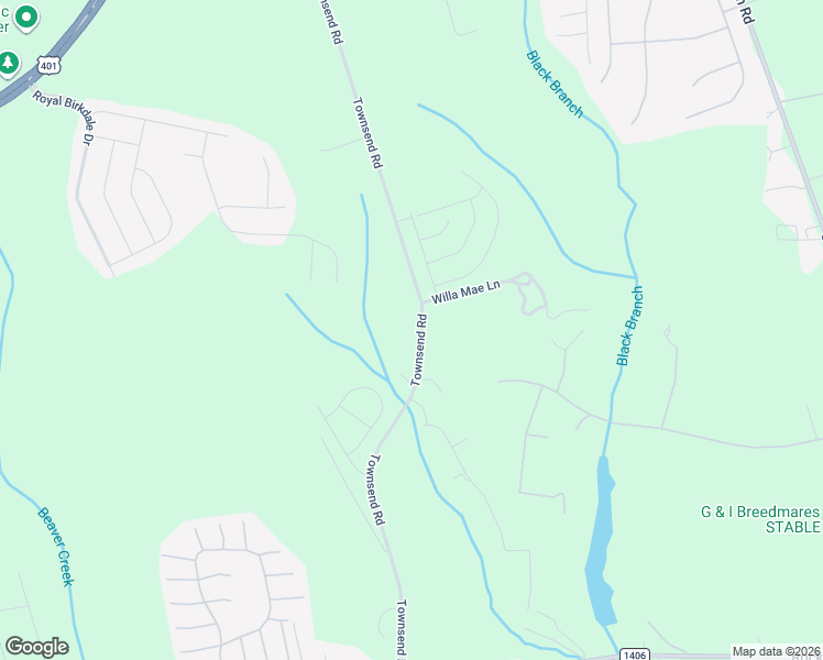 map of restaurants, bars, coffee shops, grocery stores, and more near 1113-1465 Townsend Rd in Raeford