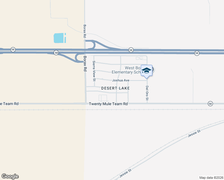map of restaurants, bars, coffee shops, grocery stores, and more near 24254 Chaparral Avenue in Boron