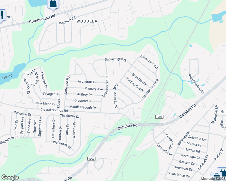 map of restaurants, bars, coffee shops, grocery stores, and more near 2449 Gray Goose Loop in Fayetteville