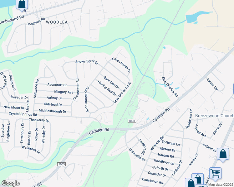 map of restaurants, bars, coffee shops, grocery stores, and more near 1206 Herring Gull Drive in Fayetteville