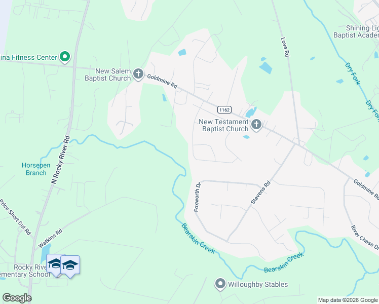 map of restaurants, bars, coffee shops, grocery stores, and more near 947 Wind Carved Lane in Monroe