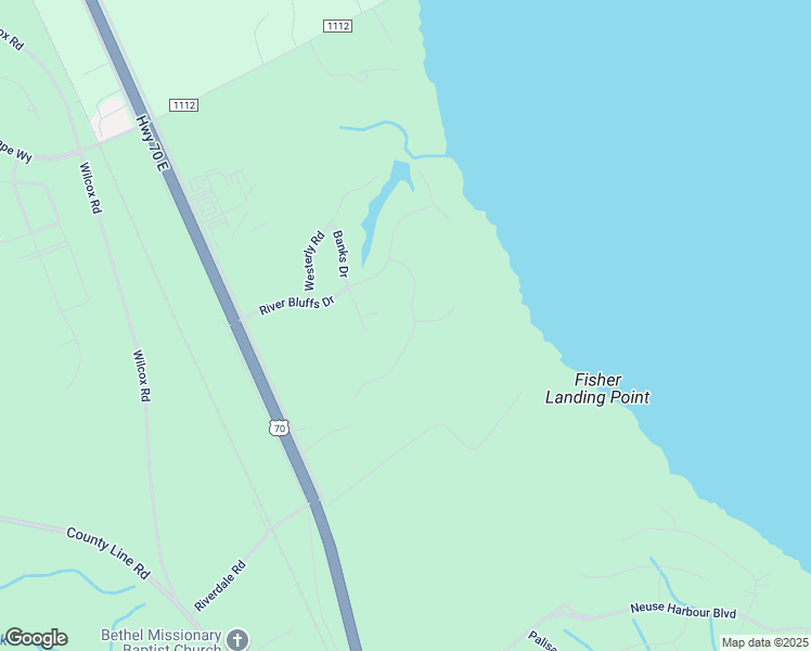 map of restaurants, bars, coffee shops, grocery stores, and more near 216 Easterly Dr in New Bern