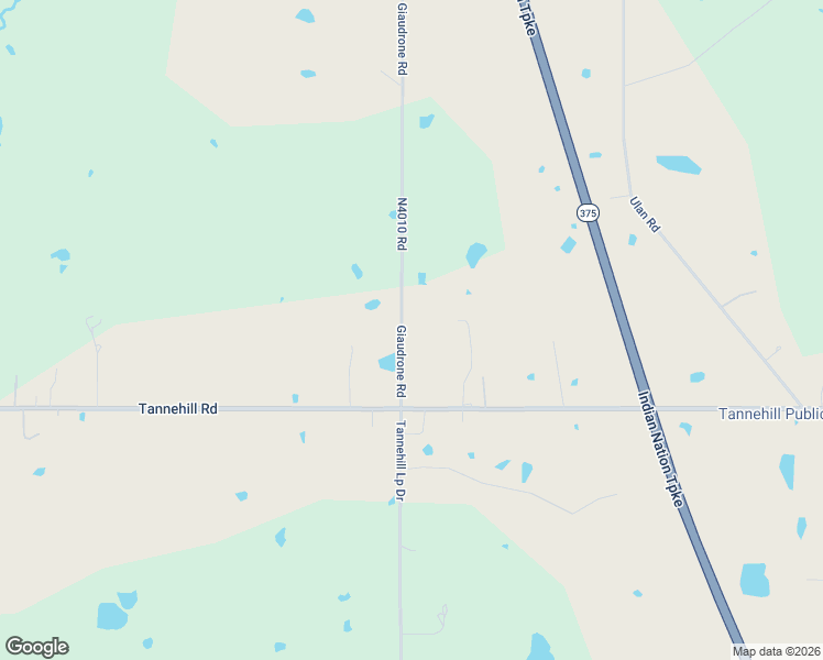 map of restaurants, bars, coffee shops, grocery stores, and more near 168 Giaudrone Road in McAlester