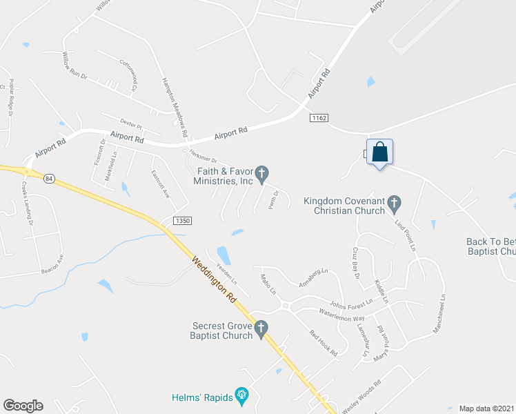 map of restaurants, bars, coffee shops, grocery stores, and more near 610 Latimer Way in Monroe