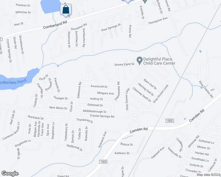 map of restaurants, bars, coffee shops, grocery stores, and more near 1417 Avoncroft Drive in Fayetteville