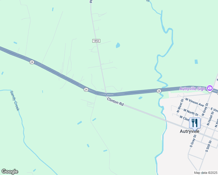 map of restaurants, bars, coffee shops, grocery stores, and more near 144 John Nunnery Road in Stedman