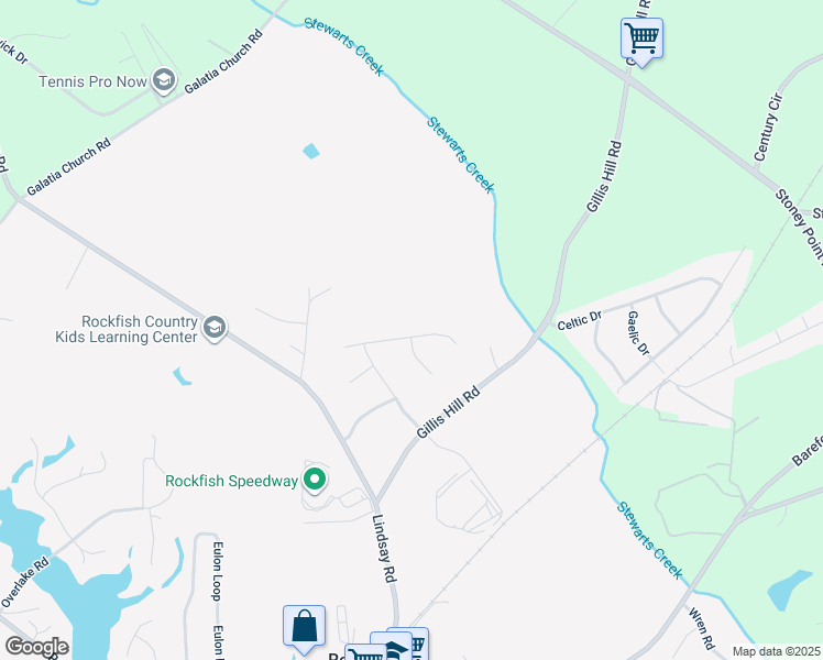 map of restaurants, bars, coffee shops, grocery stores, and more near 257 Triple Crown Drive in Raeford