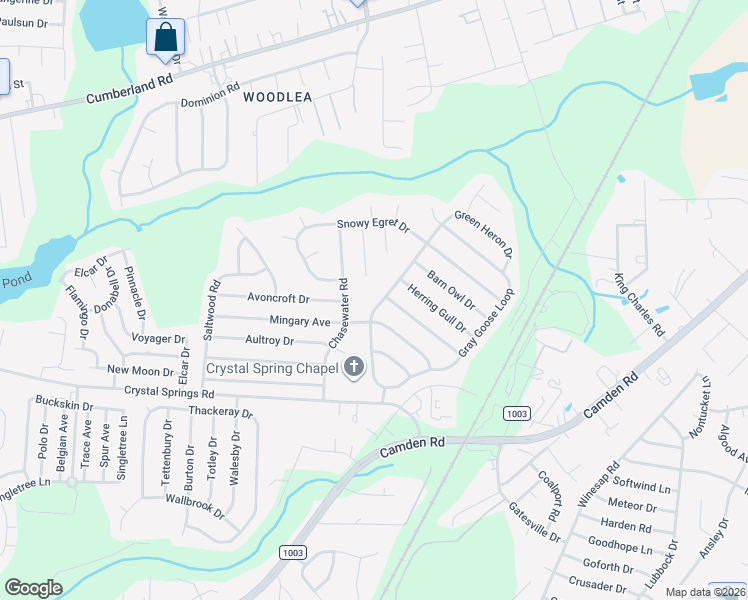 map of restaurants, bars, coffee shops, grocery stores, and more near 2505 Gray Goose Loop in Fayetteville