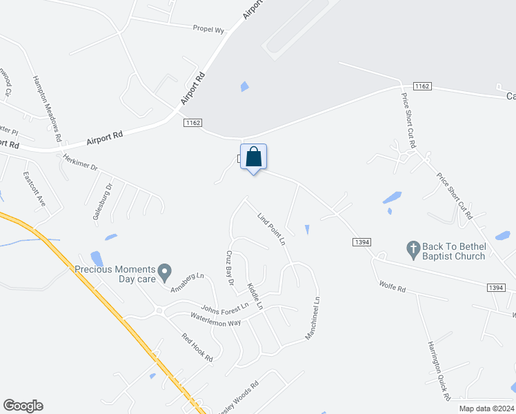 map of restaurants, bars, coffee shops, grocery stores, and more near 209 Lind Point Lane in Monroe