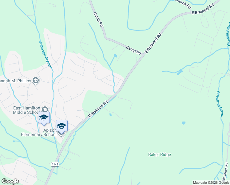 map of restaurants, bars, coffee shops, grocery stores, and more near 10604 Barrow Lane in Apison
