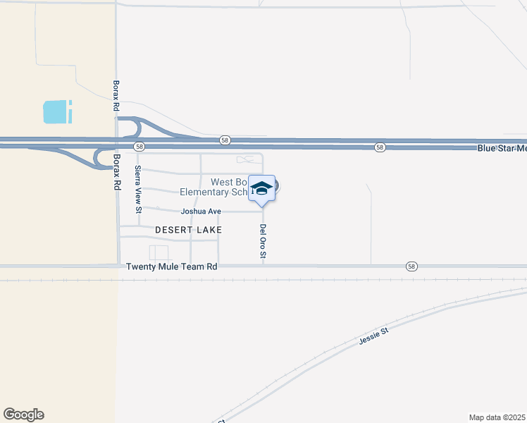 map of restaurants, bars, coffee shops, grocery stores, and more near 12300 Del Oro Street in Boron