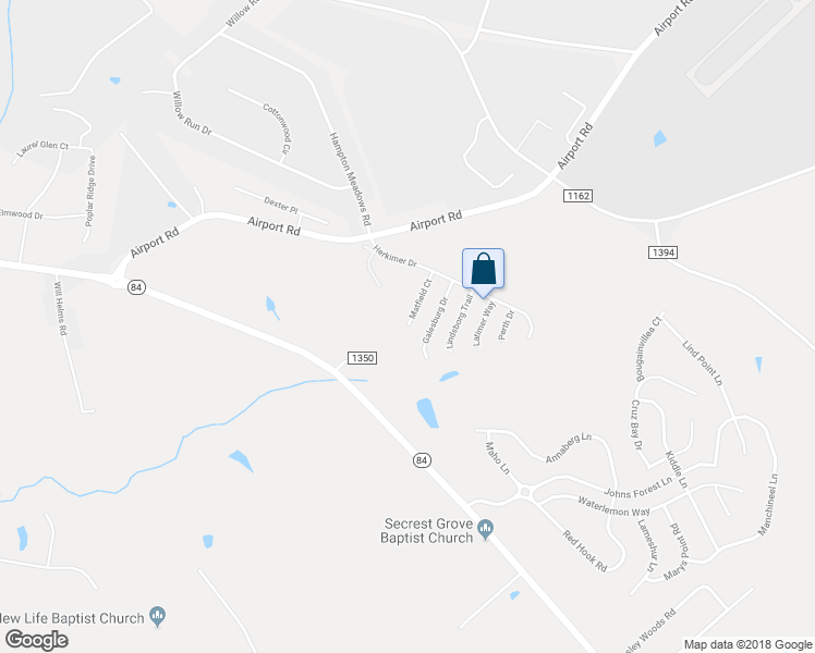 map of restaurants, bars, coffee shops, grocery stores, and more near 407 Matfield Court in Monroe