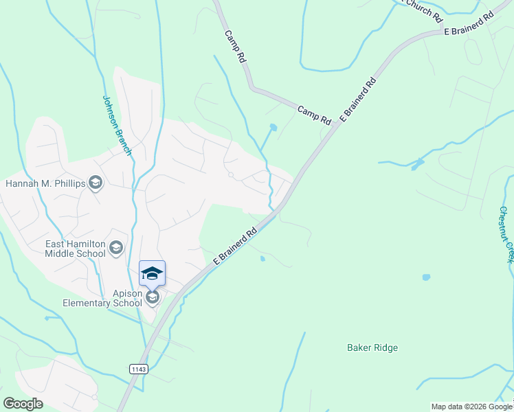 map of restaurants, bars, coffee shops, grocery stores, and more near 10664 Harlow Place in Apison