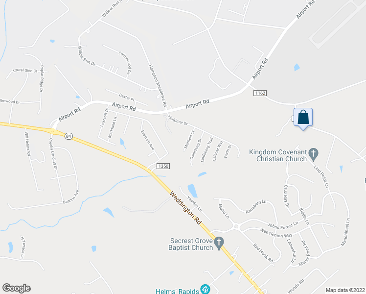 map of restaurants, bars, coffee shops, grocery stores, and more near 411 Matfield Court in Monroe