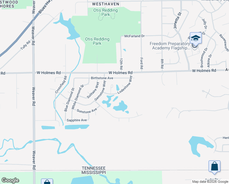 map of restaurants, bars, coffee shops, grocery stores, and more near 5292 Lodestone Loop in Memphis