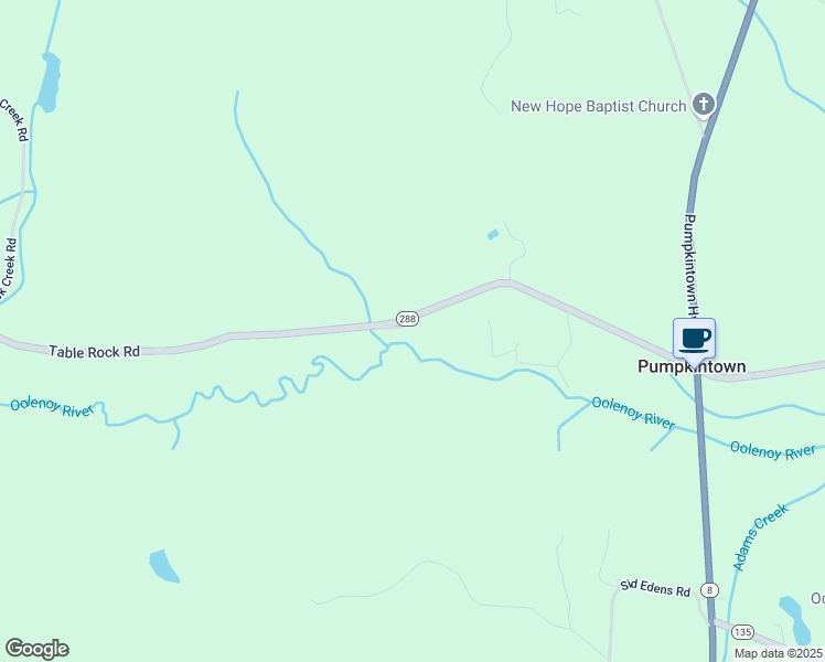 map of restaurants, bars, coffee shops, grocery stores, and more near 1585 Table Rock Road in Pickens