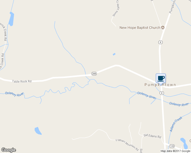 map of restaurants, bars, coffee shops, grocery stores, and more near 1585 Table Rock Road in Pickens