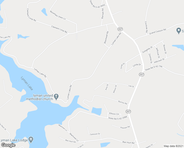 map of restaurants, bars, coffee shops, grocery stores, and more near 138 Lyman Lake Road in Lyman