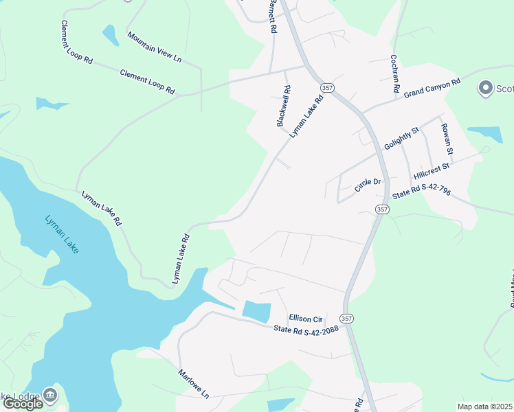 map of restaurants, bars, coffee shops, grocery stores, and more near 99 Lyman Lake Road in Lyman