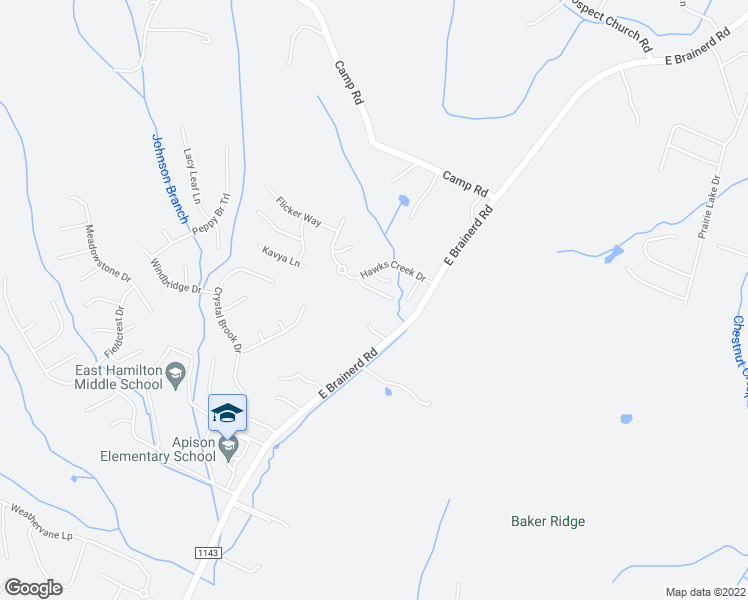 map of restaurants, bars, coffee shops, grocery stores, and more near 10664 Harlow Place in Apison