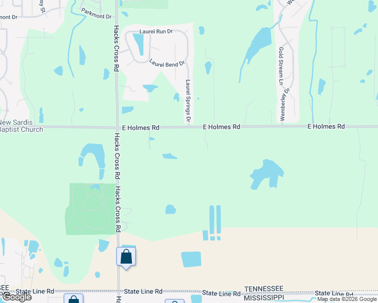 map of restaurants, bars, coffee shops, grocery stores, and more near 8199 East Holmes Road in Memphis