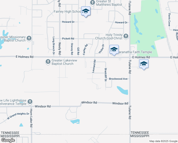 map of restaurants, bars, coffee shops, grocery stores, and more near 389 Braycliff Cove in Memphis