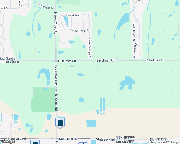 map of restaurants, bars, coffee shops, grocery stores, and more near 8199 East Holmes Road in Memphis