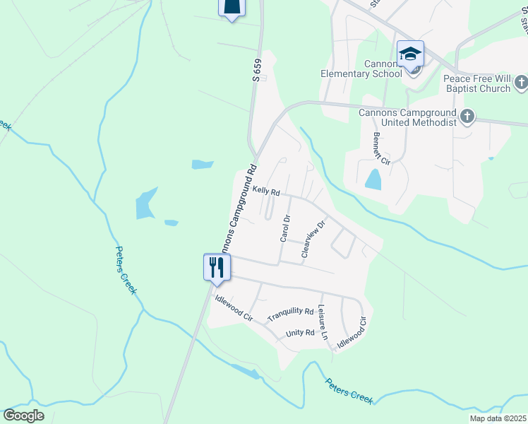 map of restaurants, bars, coffee shops, grocery stores, and more near 2788 Cannons Campground Road in Spartanburg