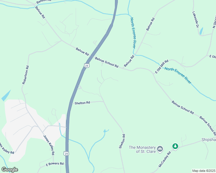 map of restaurants, bars, coffee shops, grocery stores, and more near 8 Cooly Road in Travelers Rest