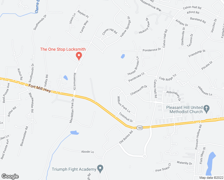 map of restaurants, bars, coffee shops, grocery stores, and more near 10361 Tintinhull Drive in Fort Mill